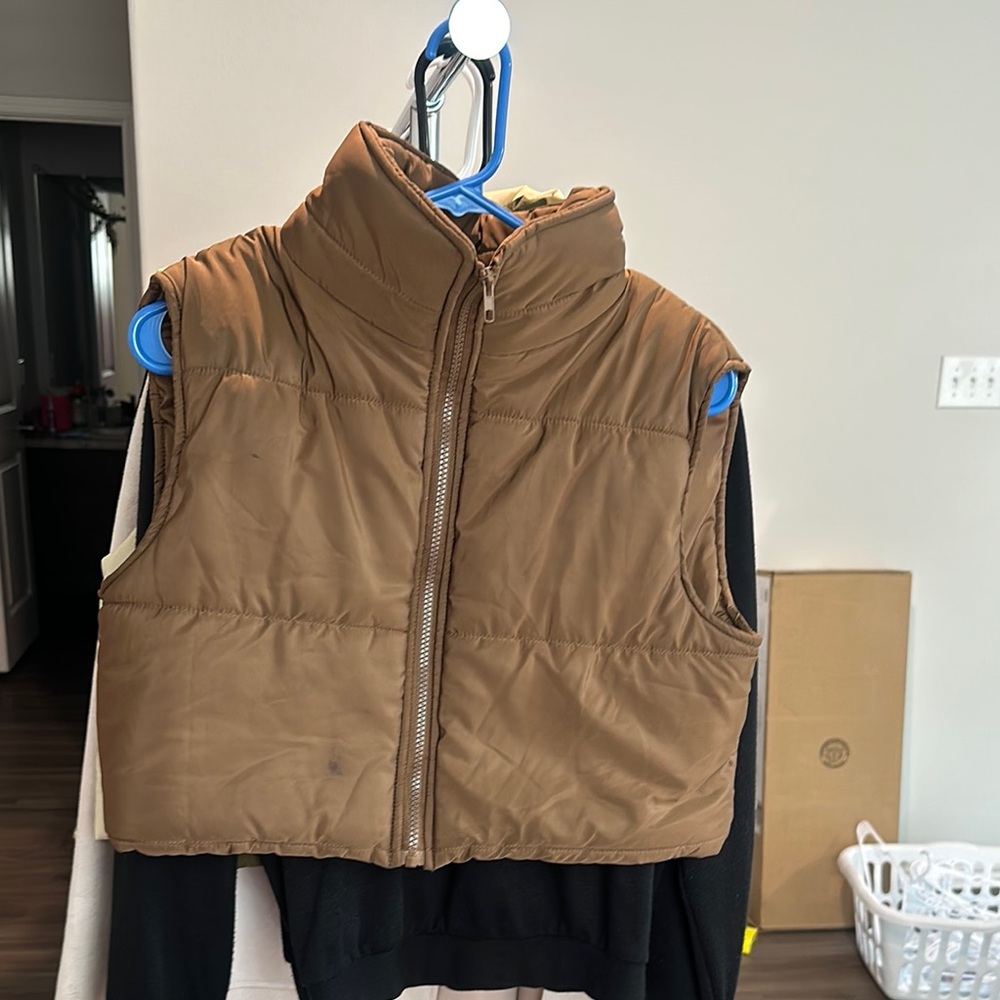 Brown Puffer Vest